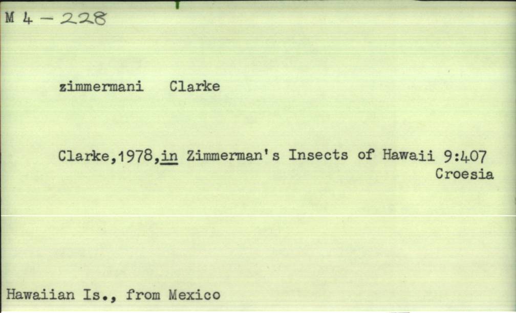 front of card
